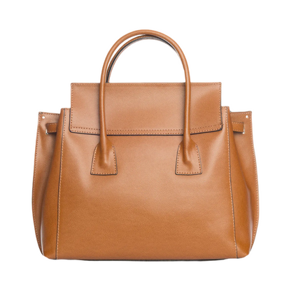 Made in Italy Medium Leather Tote Bag - Shoulder Bag for Women