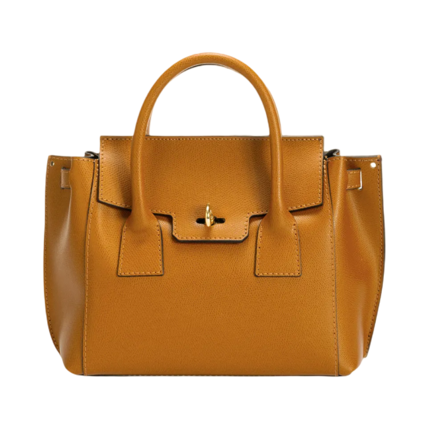 Made in Italy Medium Leather Tote Bag - Shoulder Bag for Women