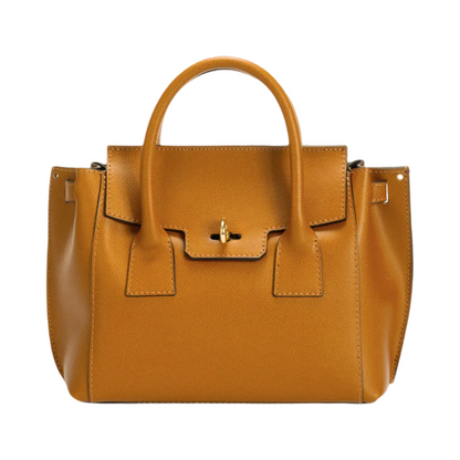 Made in Italy Medium Leather Tote Bag - Shoulder Bag for Women