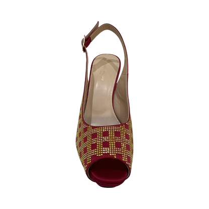 Wine Shoes with Matching Bag