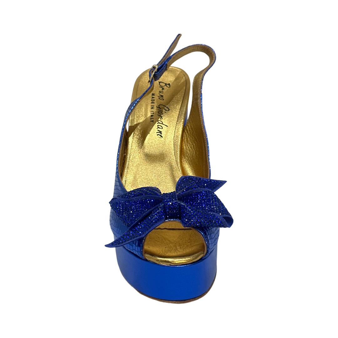 Royal Blue Shoes with Matching Bag