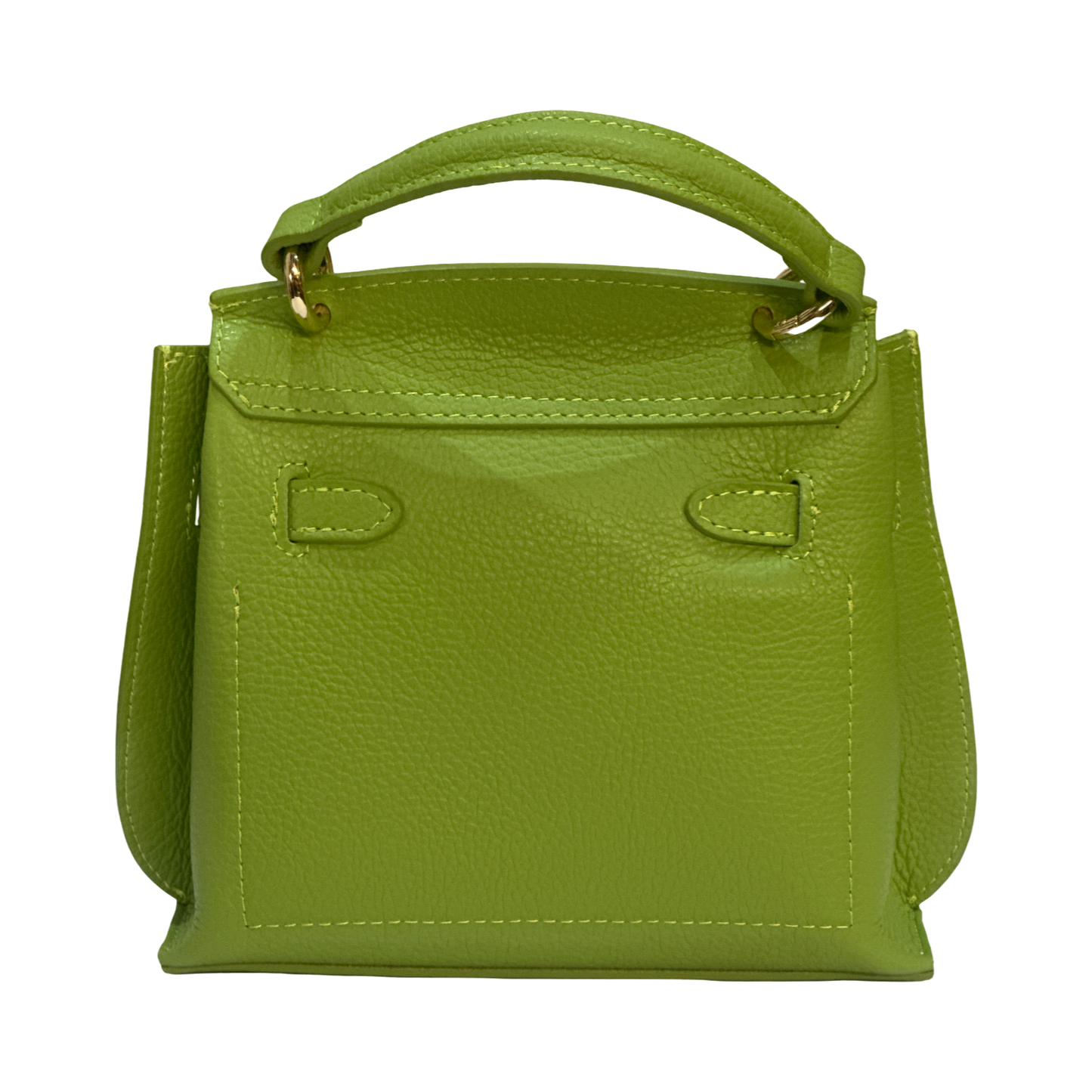 Italian Small Top Handle Leather Tote Bag
