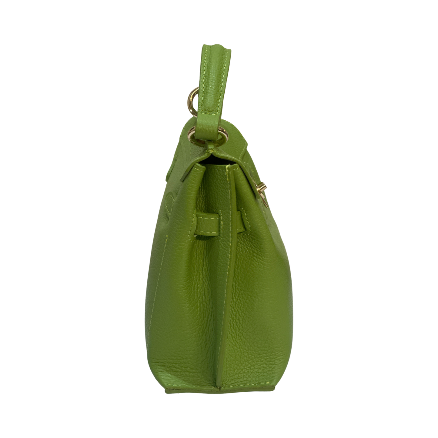 Italian Small Top Handle Leather Tote Bag