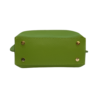 Italian Small Top Handle Leather Tote Bag