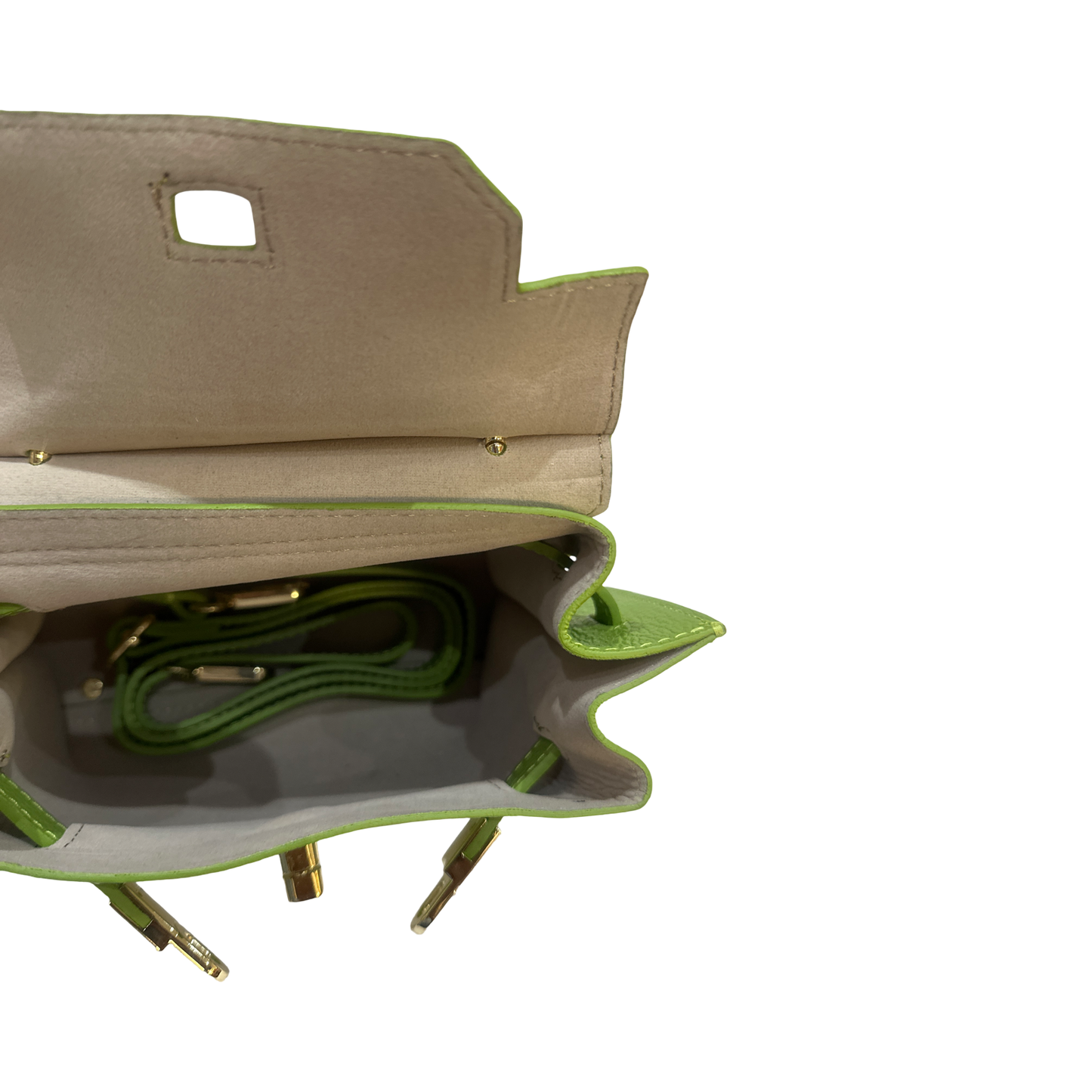 Italian Small Top Handle Leather Tote Bag