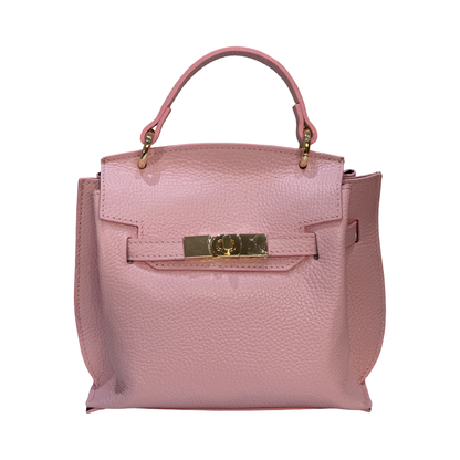Italian Small Top Handle Leather Tote Bag