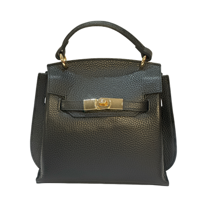 Italian Small Top Handle Leather Tote Bag