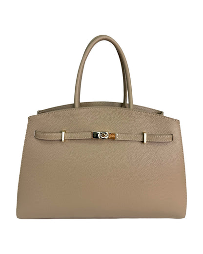 TFM Leather Tote Bag – Genuine Leather Made in Italy |  Handbag