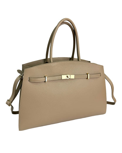 TFM Leather Tote Bag – Genuine Leather Made in Italy |  Handbag