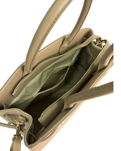 TFM Leather Tote Bag – Genuine Leather Made in Italy |  Handbag
