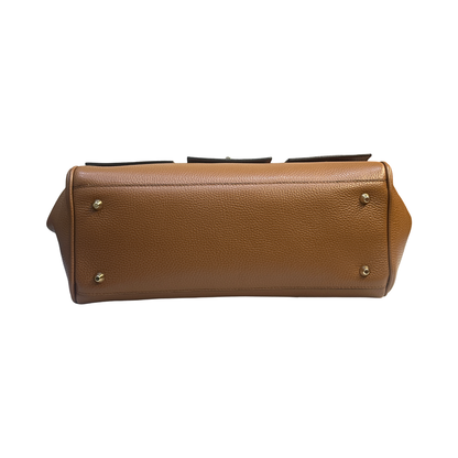 Tan Bottom Smooth finish with artisan stitching for durability
