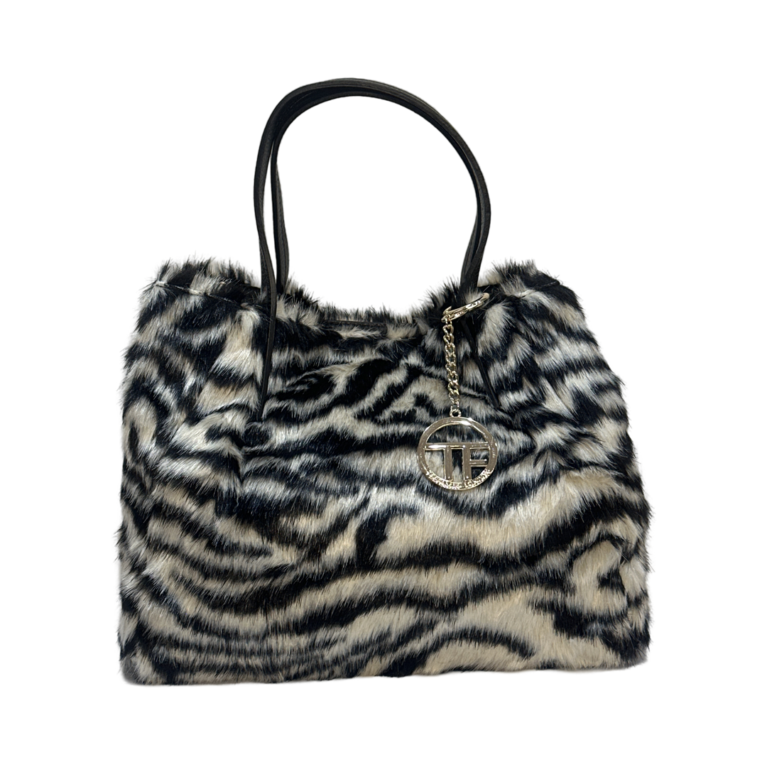 Zebra Medium Tote Bag Front 
