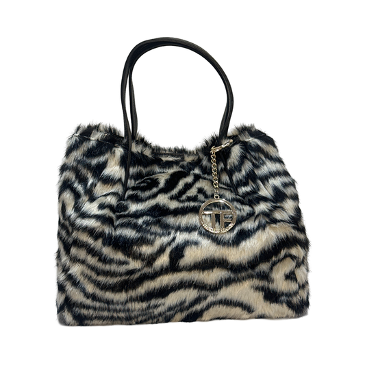 Zebra Medium Tote Bag Front 