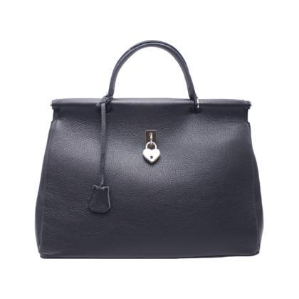 Top Handle Large Leather Tote Bag