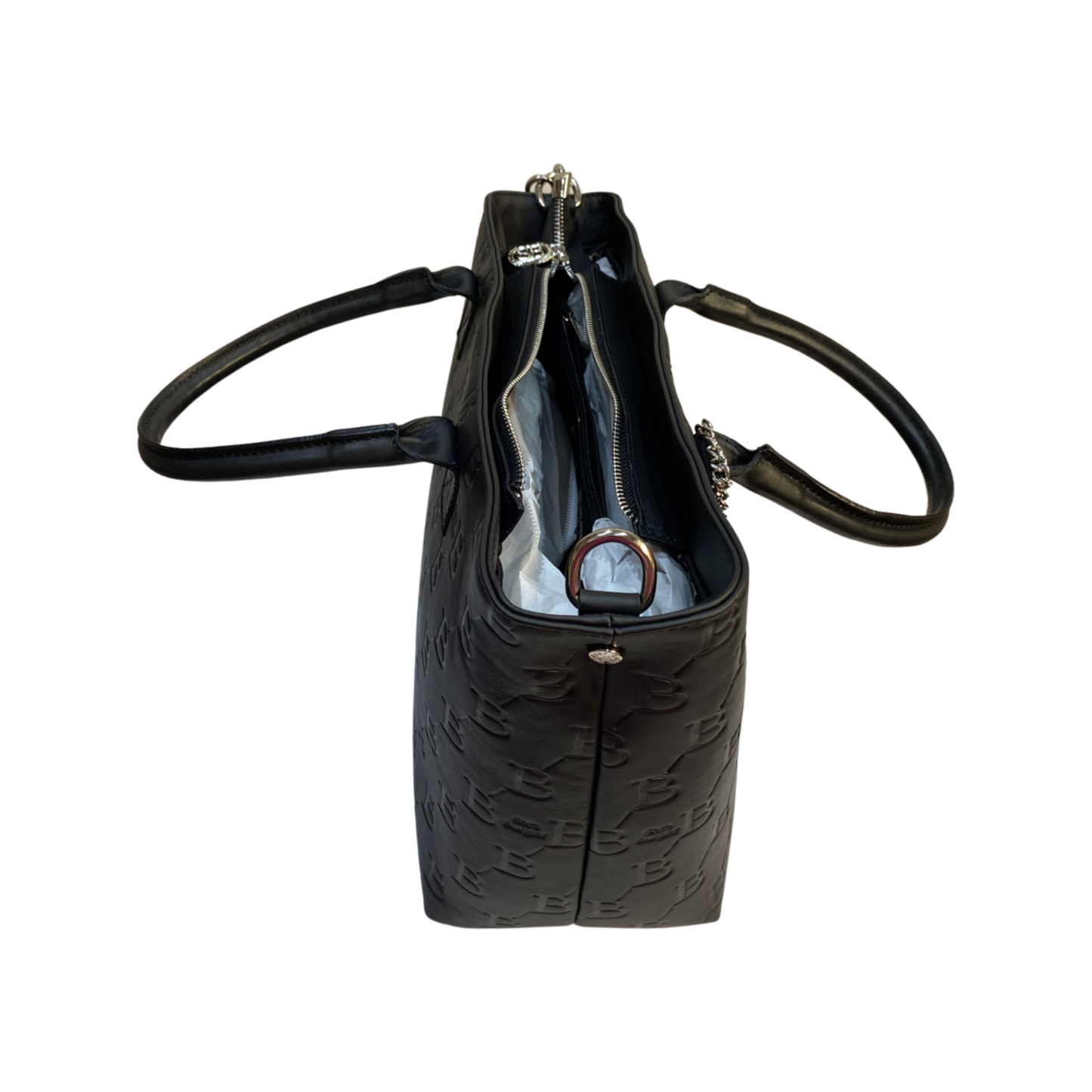 Black Leather Tote Bag