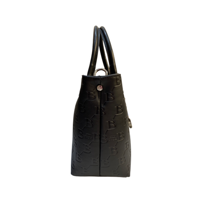 Black Leather Tote Bag