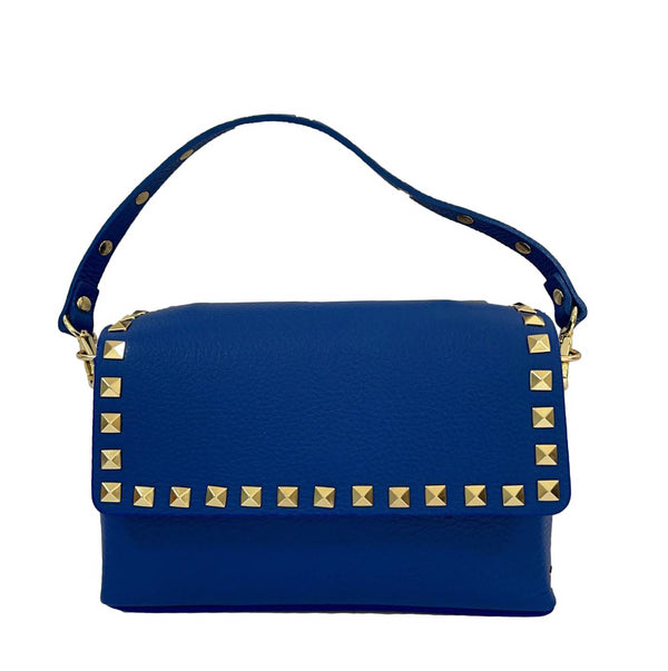 Small Studded Leather Tote Bag
