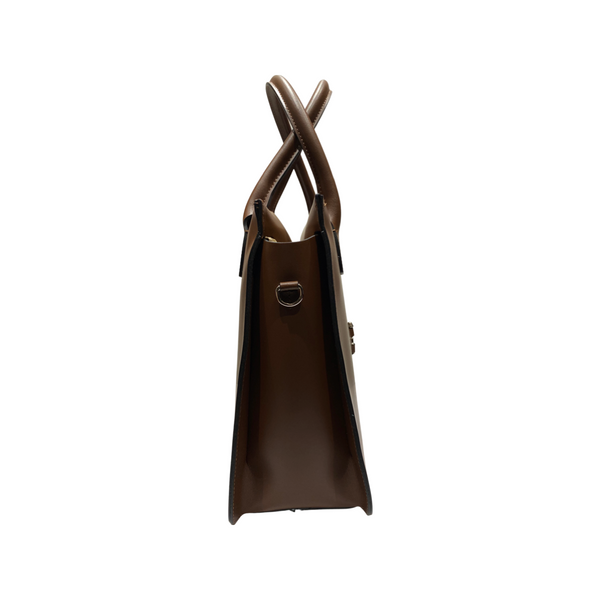 Handheld Shopper Soft Leather Shoulder Bag