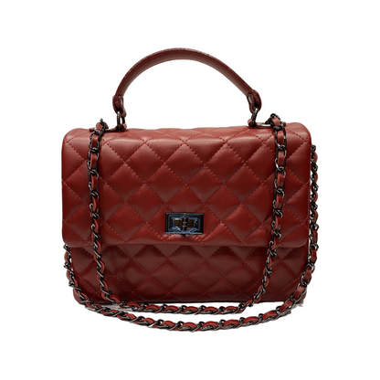 Quilted Crossbody Leather Bag