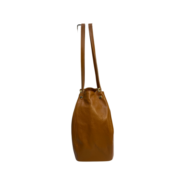 Large Long Handles Leather Shoulder Bag